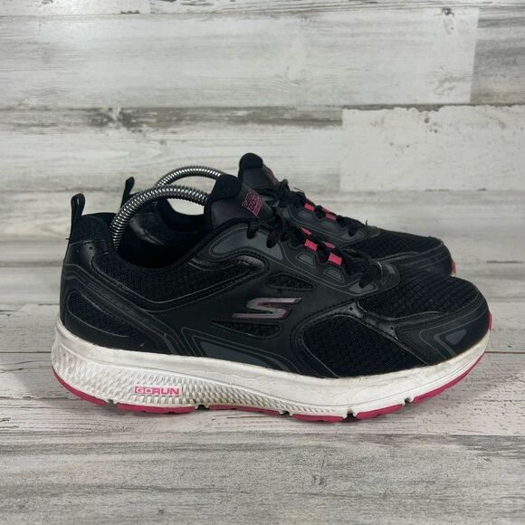 Skechers Shoes - Skechers Women's GOrun Consistent SN128075 Running Sneakers Black Pink Size 9.5